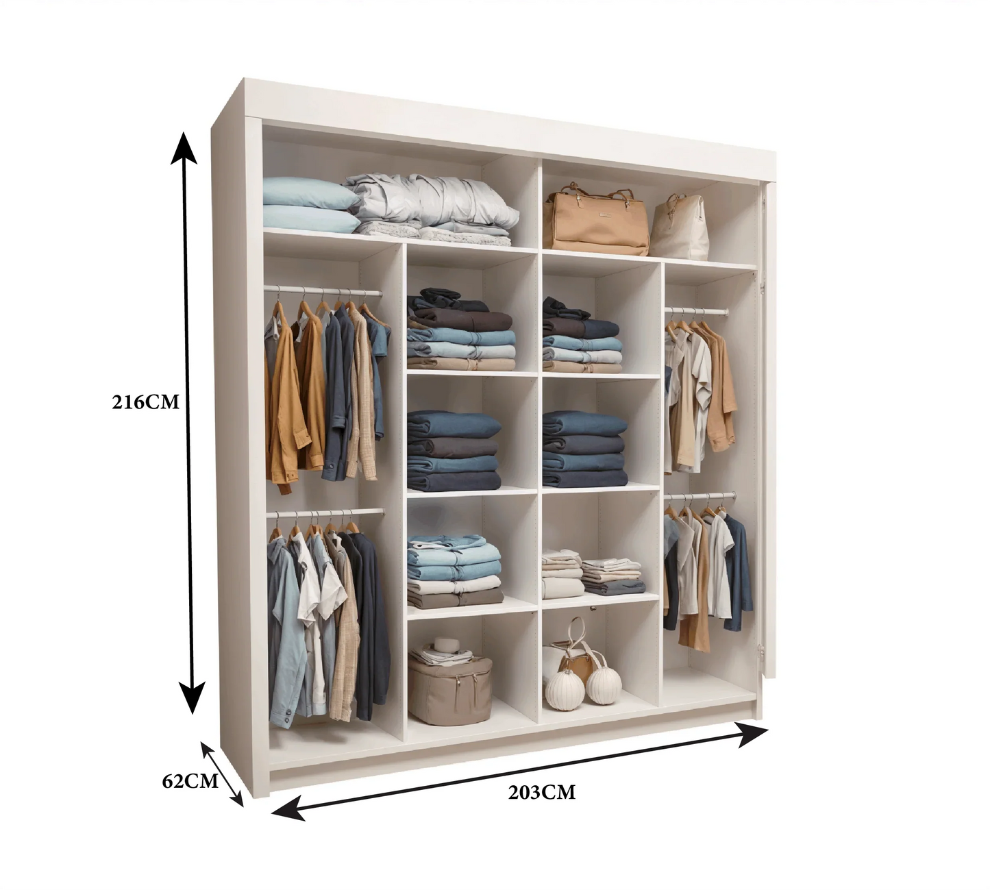 Oslo Mirror Sliding Door Wardrobe