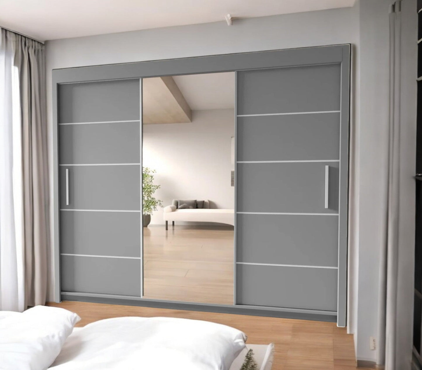 Oslo Mirror Sliding Door Wardrobe