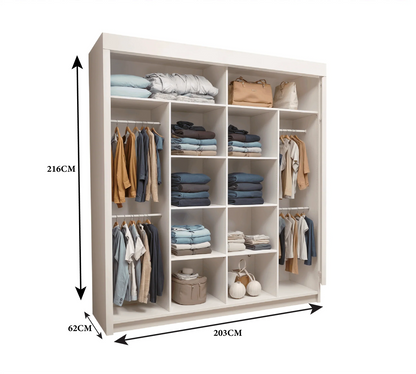 Oslo Mirror Sliding Door Wardrobe