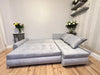 Berlin Stylish and Functional Corner Sofa Bed Silver