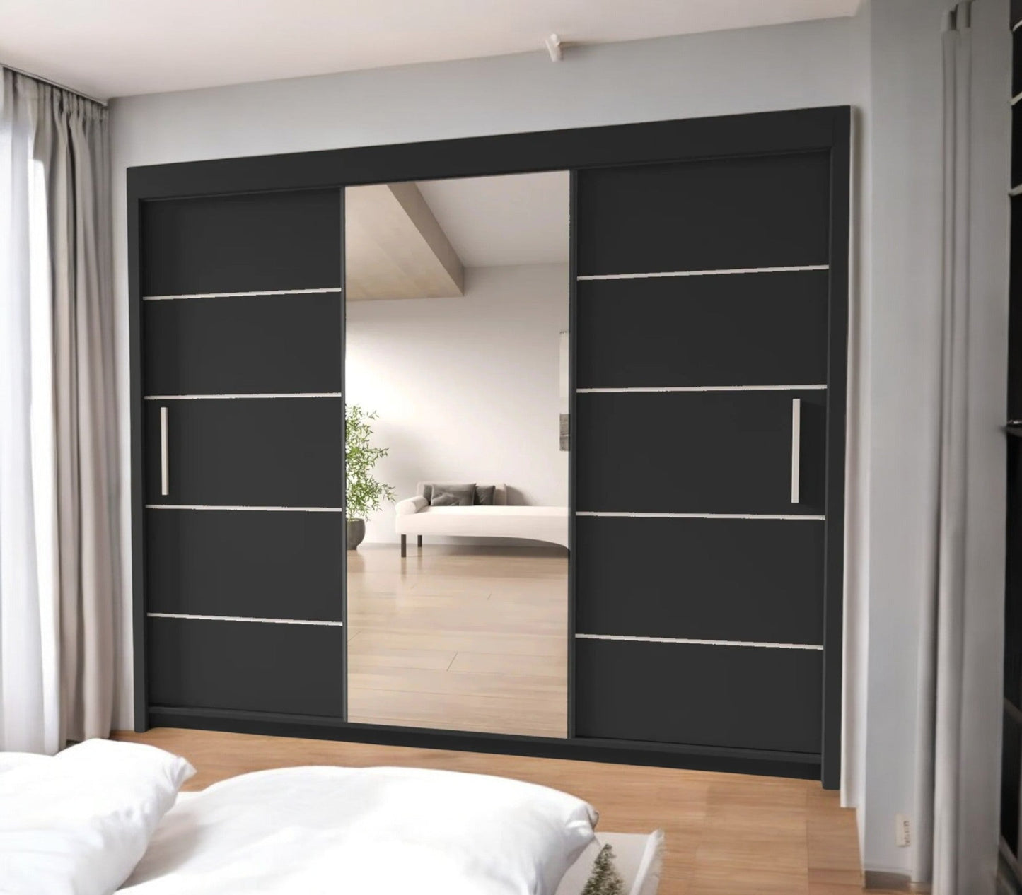 Oslo Mirror Sliding Door Wardrobe