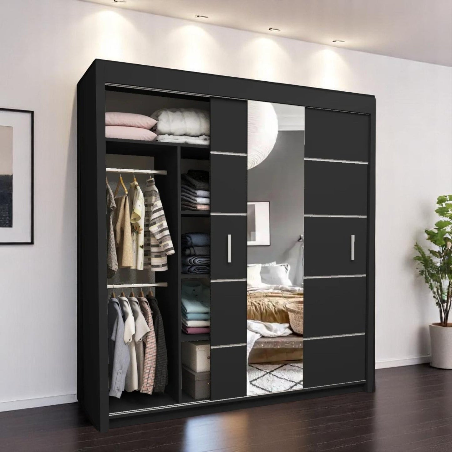 Oslo Mirror Sliding Door Wardrobe