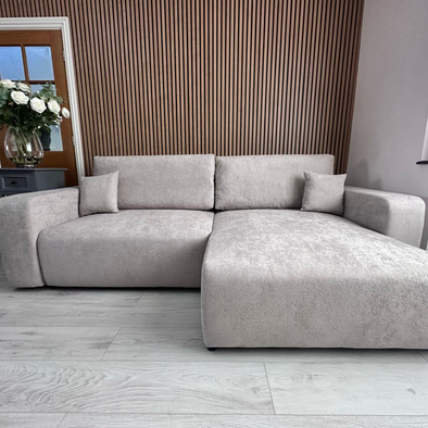 OPRA Corner Sofabed Light Grey