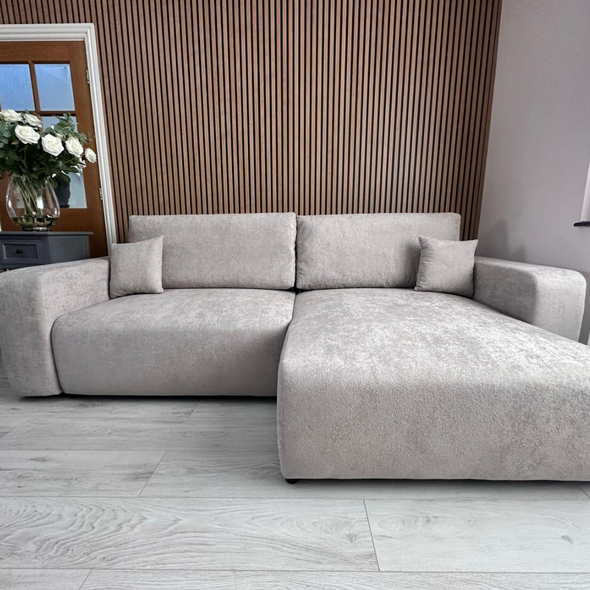 OPRA Corner Sofabed Light Grey