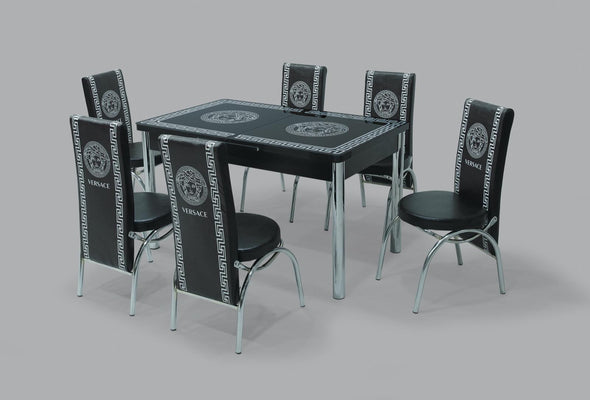 Black Versace Turkish Dining Set