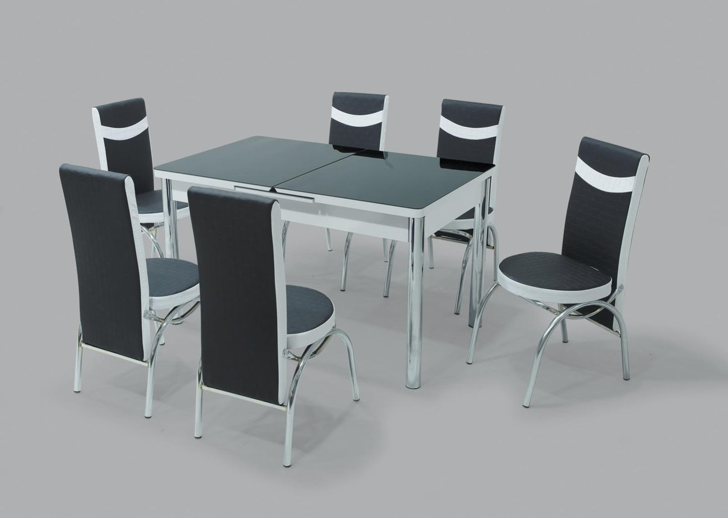 Black and White Turkish Dining Set