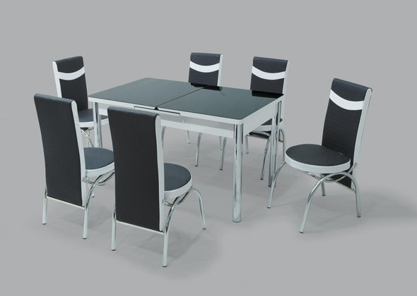 Black and White Turkish Dining Set