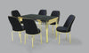 Black And Gold Dining Table